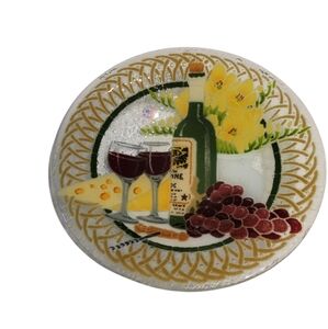 Peggy Karr Wine And Cheese Bowl